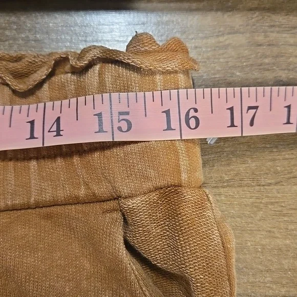 Umgee Peace Lace Applique Mineral Wash Wide Leg Pants-Size Large - Picture 10 of 16